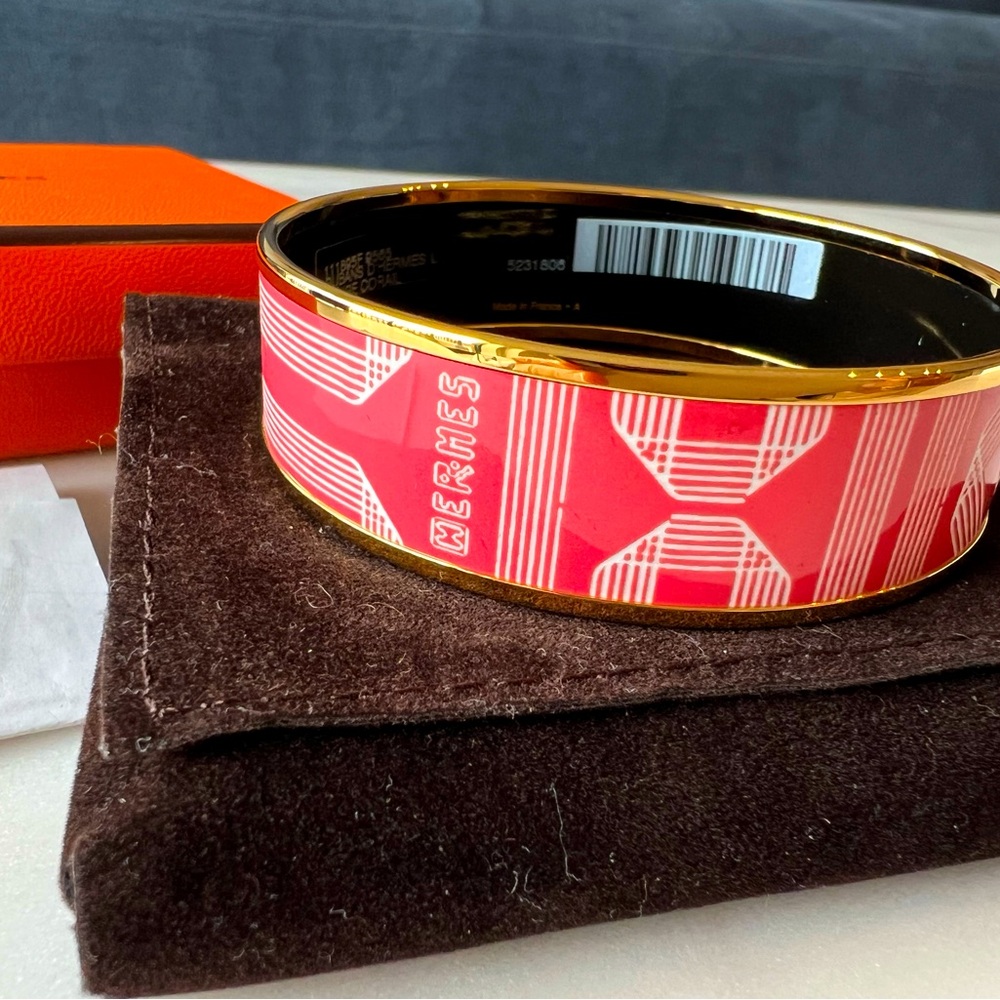 Hermes bangle - Rouge Corail